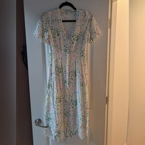 Miss Selfridge White Polka Dot Dress